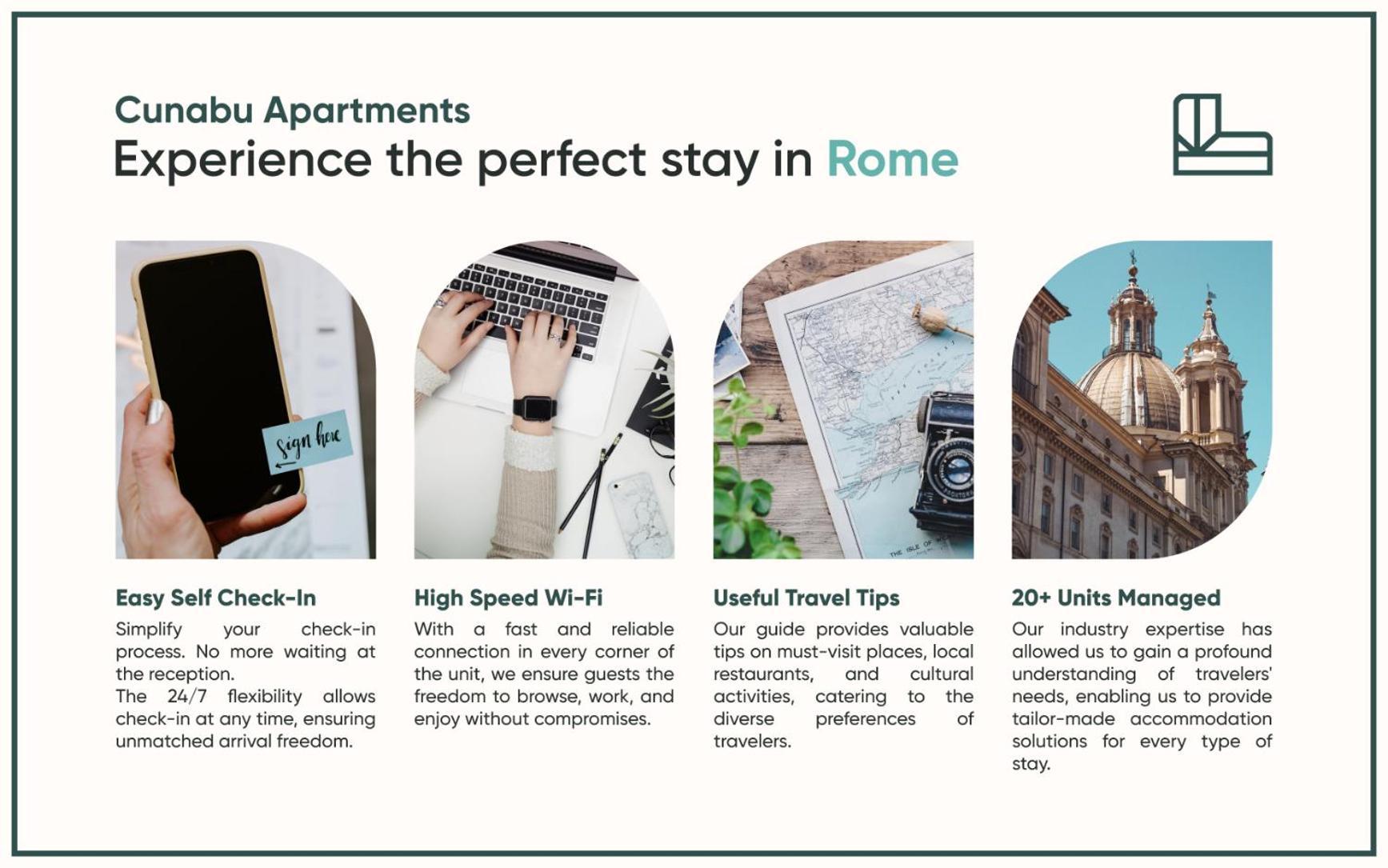 Cunabu Apartments Roma Eksteriør bilde